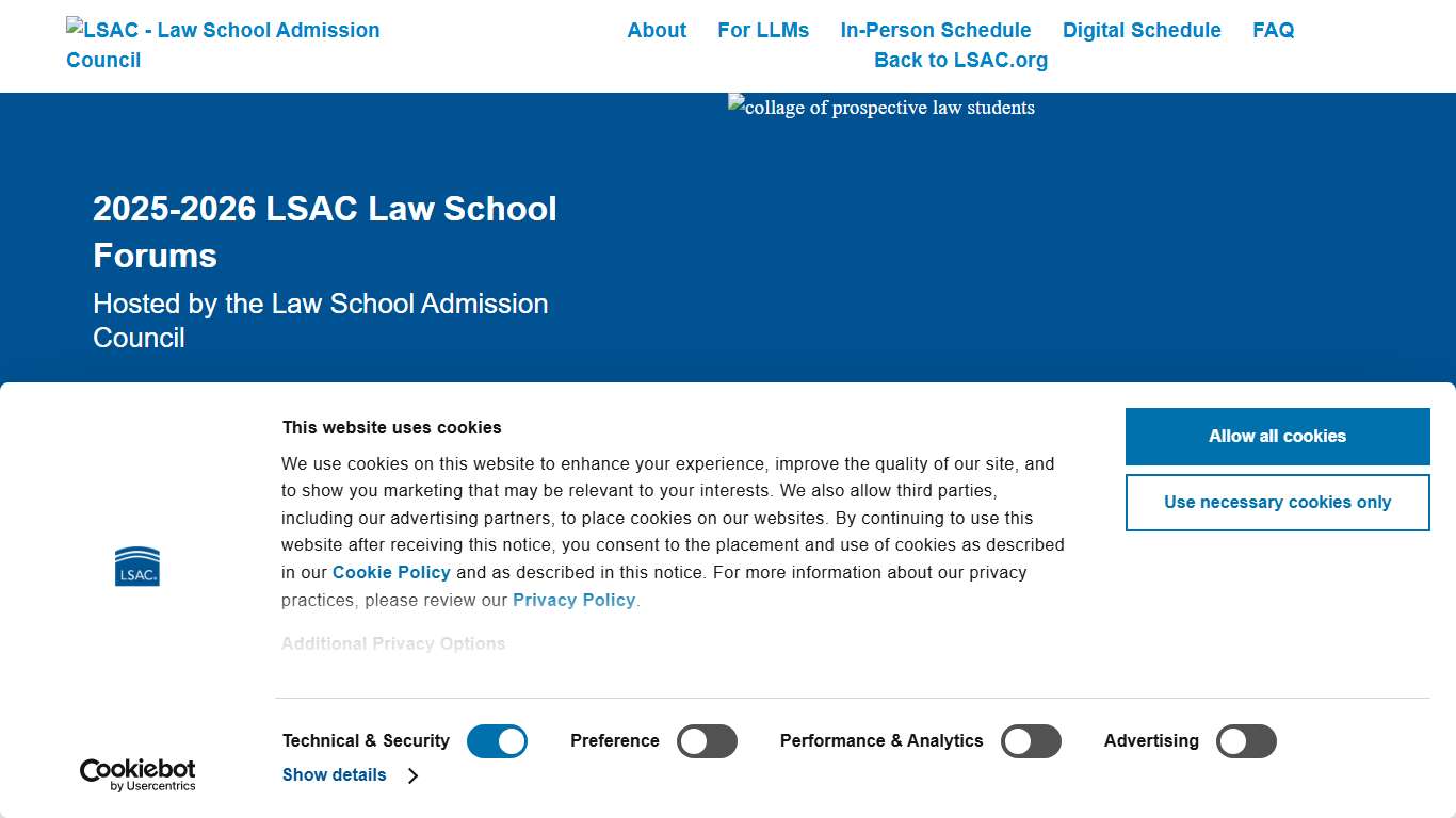 2025-2026 LSAC Law School Forums The Law School Admission Council